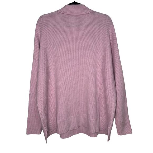 Per Se by Carlisle Women’s Large 100% Cashmere Sweater Pink Lilac Cowl Neck - Picture 4 of 5